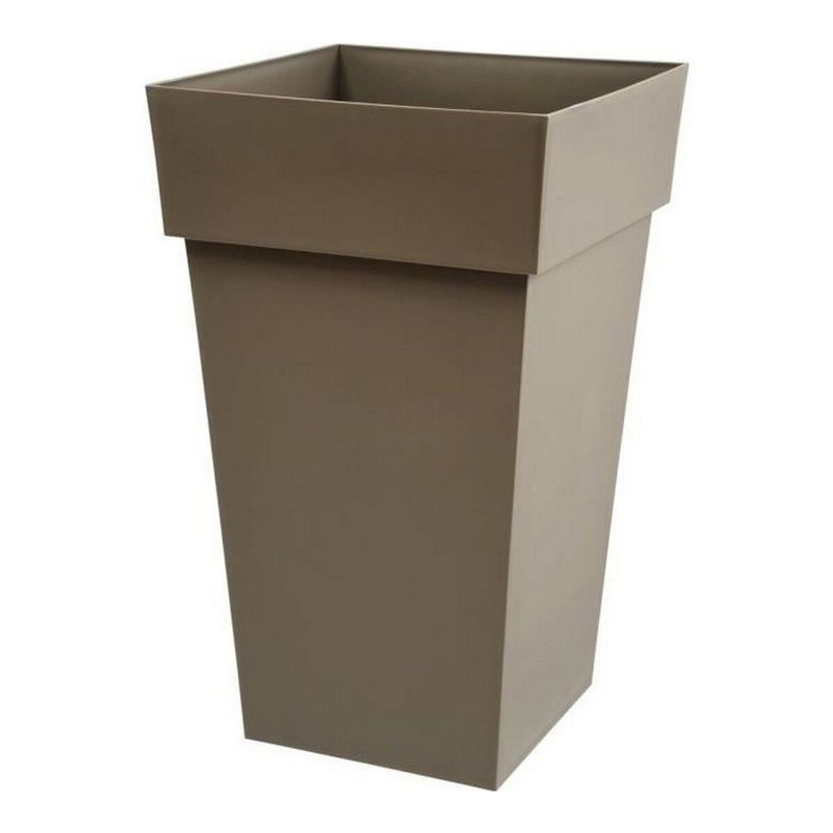 Vaso EDA Tuscan Taupé Quadrato polipropilene (39 x 39 x 65 cm)