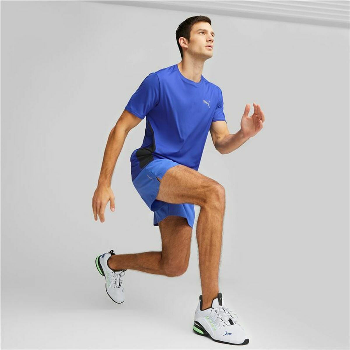 Maglia a Maniche Corte Uomo Puma Run Favorite Azzurro