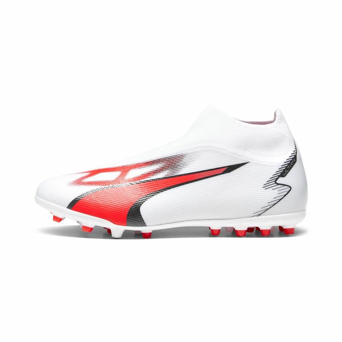 Scarpe da Calcio per Adulti Puma Ultra Match+ Ll Mg Bianco Rosso
