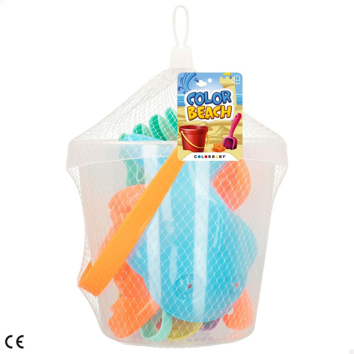 Set di giocattoli per il mare Colorbaby Ø 18 cm (24 Unità)