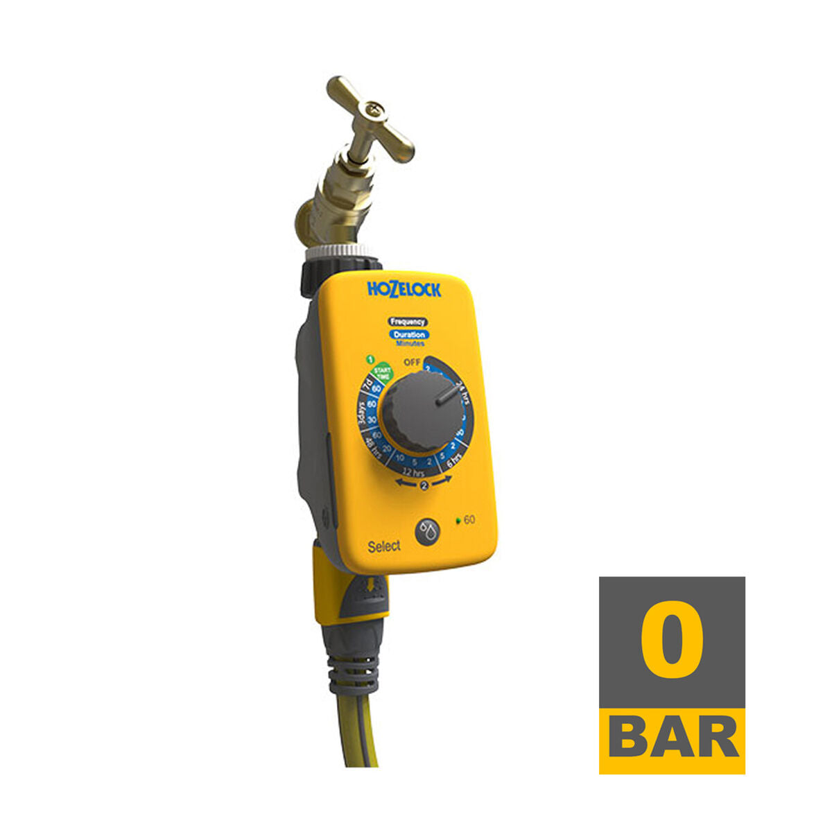 Programmatore di irrigazione Hozelock Select Controller 2220/1240 Rubinetto Analogico