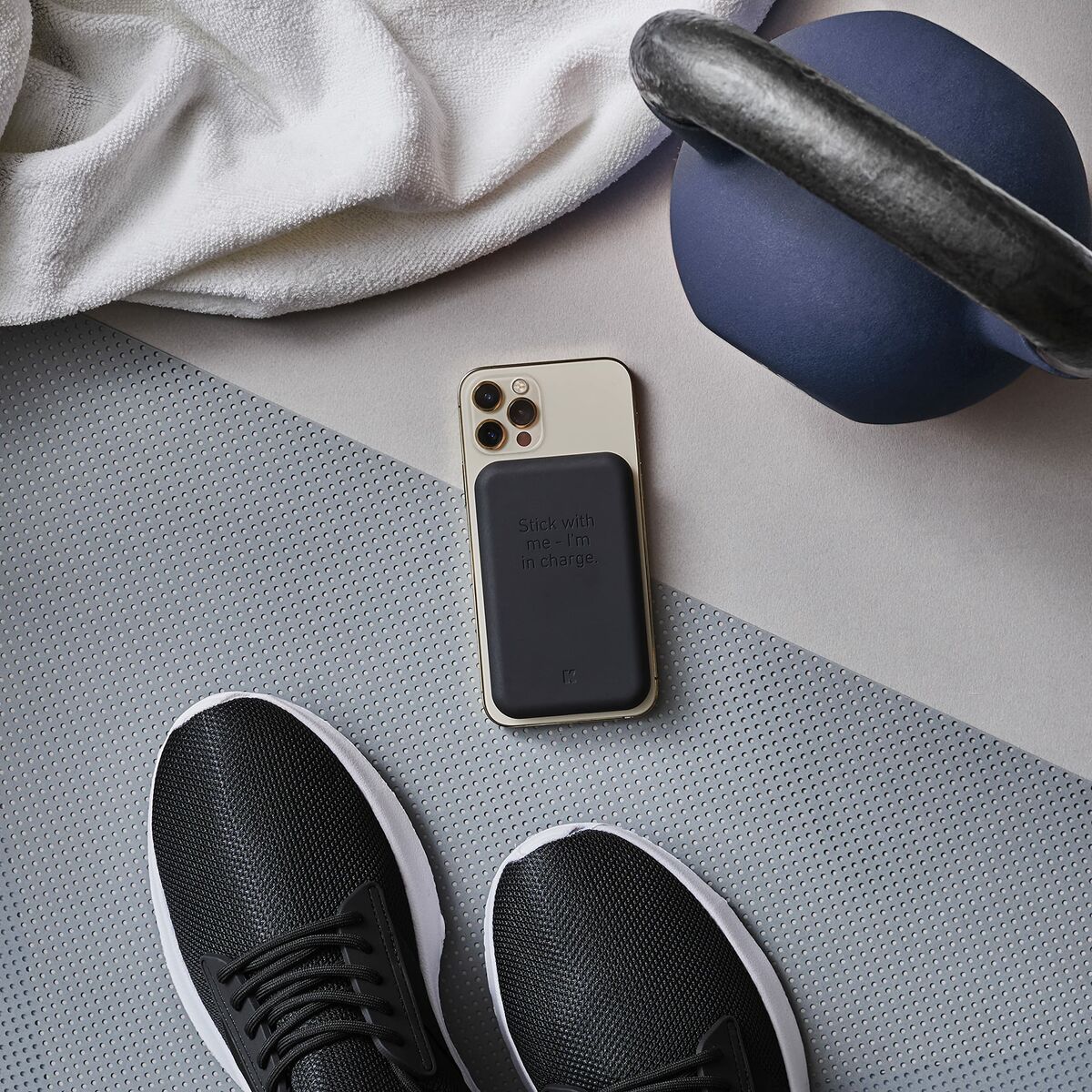 Power Bank con Caricabatterie senza fili Kreafunk Nero 5000 mAh