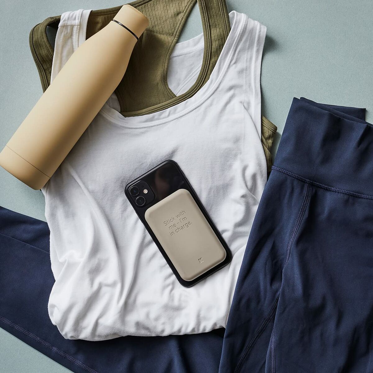 Power Bank con Caricabatterie senza fili Kreafunk Marrone 5000 mAh