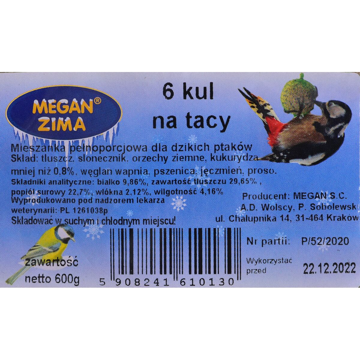 Mangime per uccelli Megan 600 g