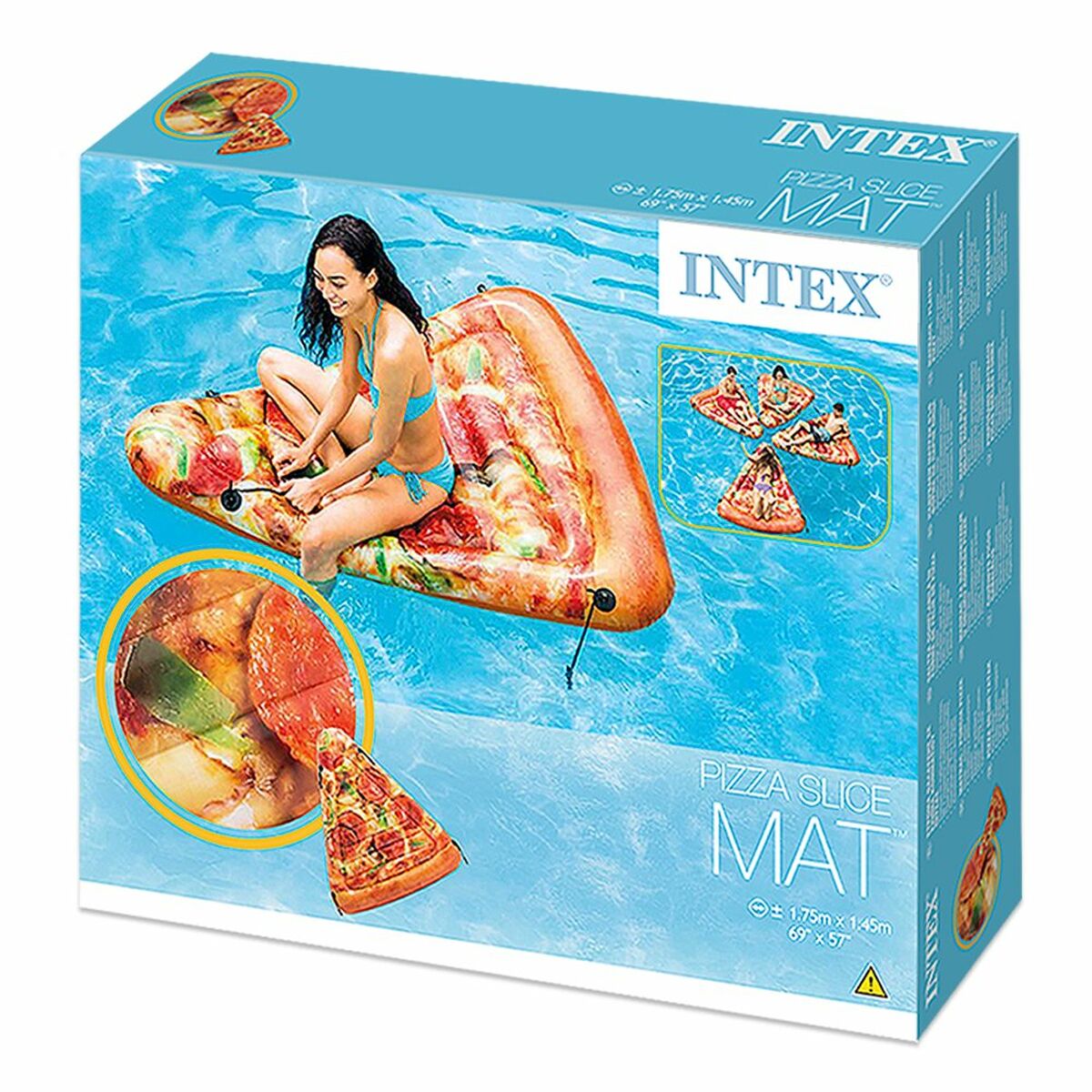 Materassino Gonfiabile Intex Pizza 58752 Pizza 175 x 145 cm