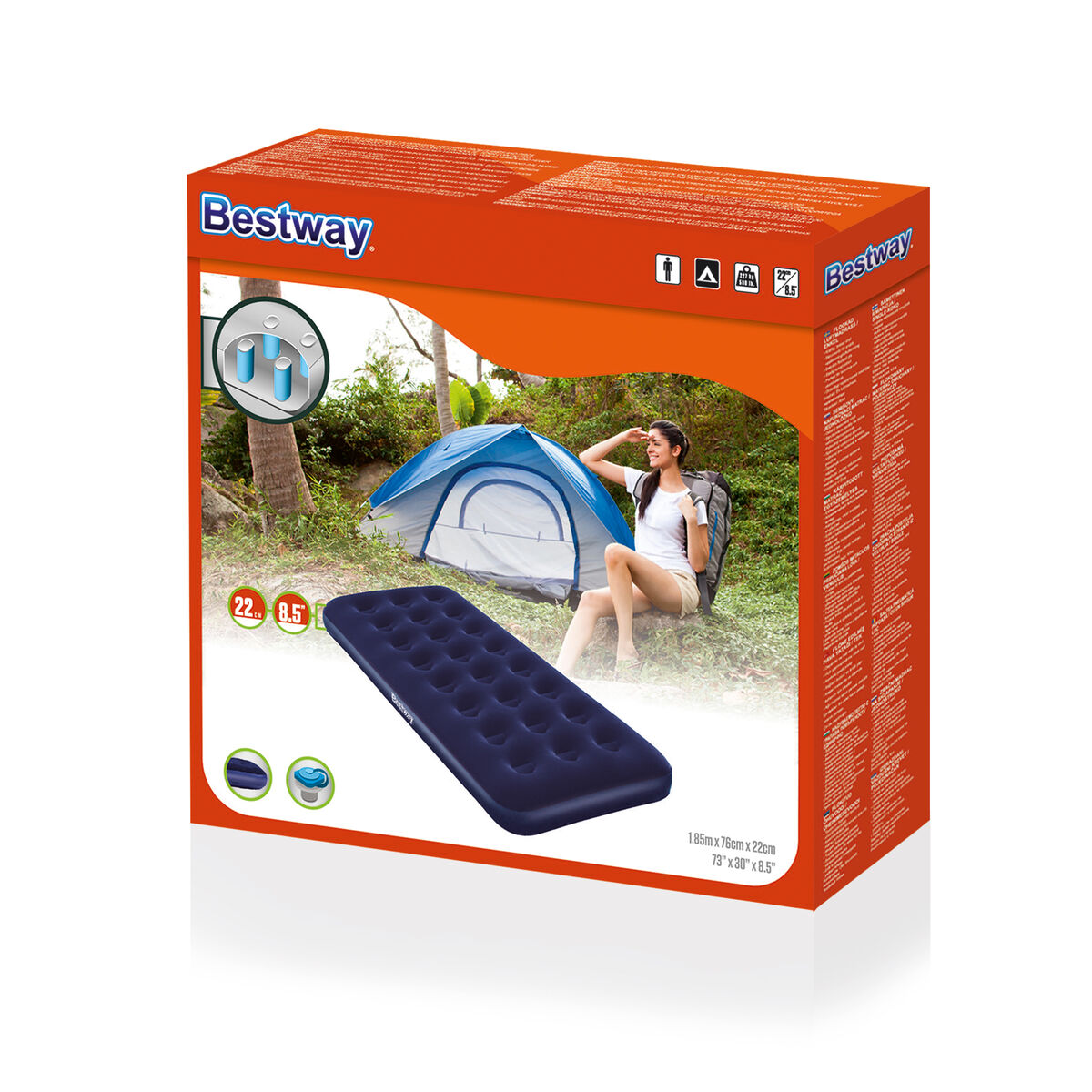 Materasso Gonfiabile Bestway 67000 (185 x 76 x 22 cm)