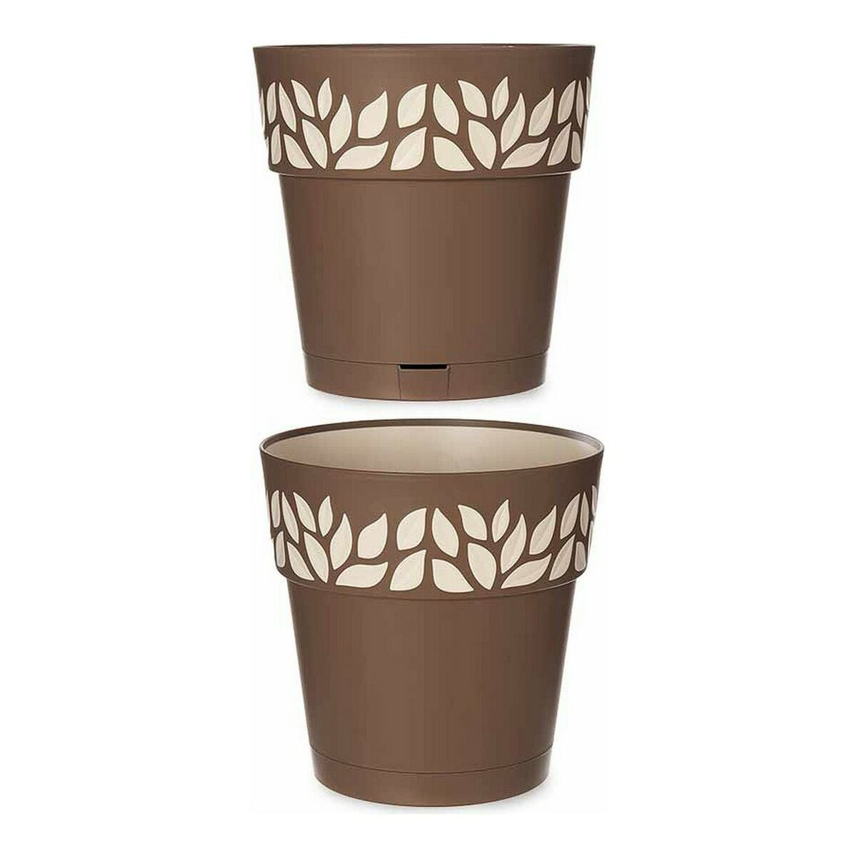 Vaso Autoirrigante Stefanplast 3920211 Beige Marrone Plastica 25 x 25 x 25 cm