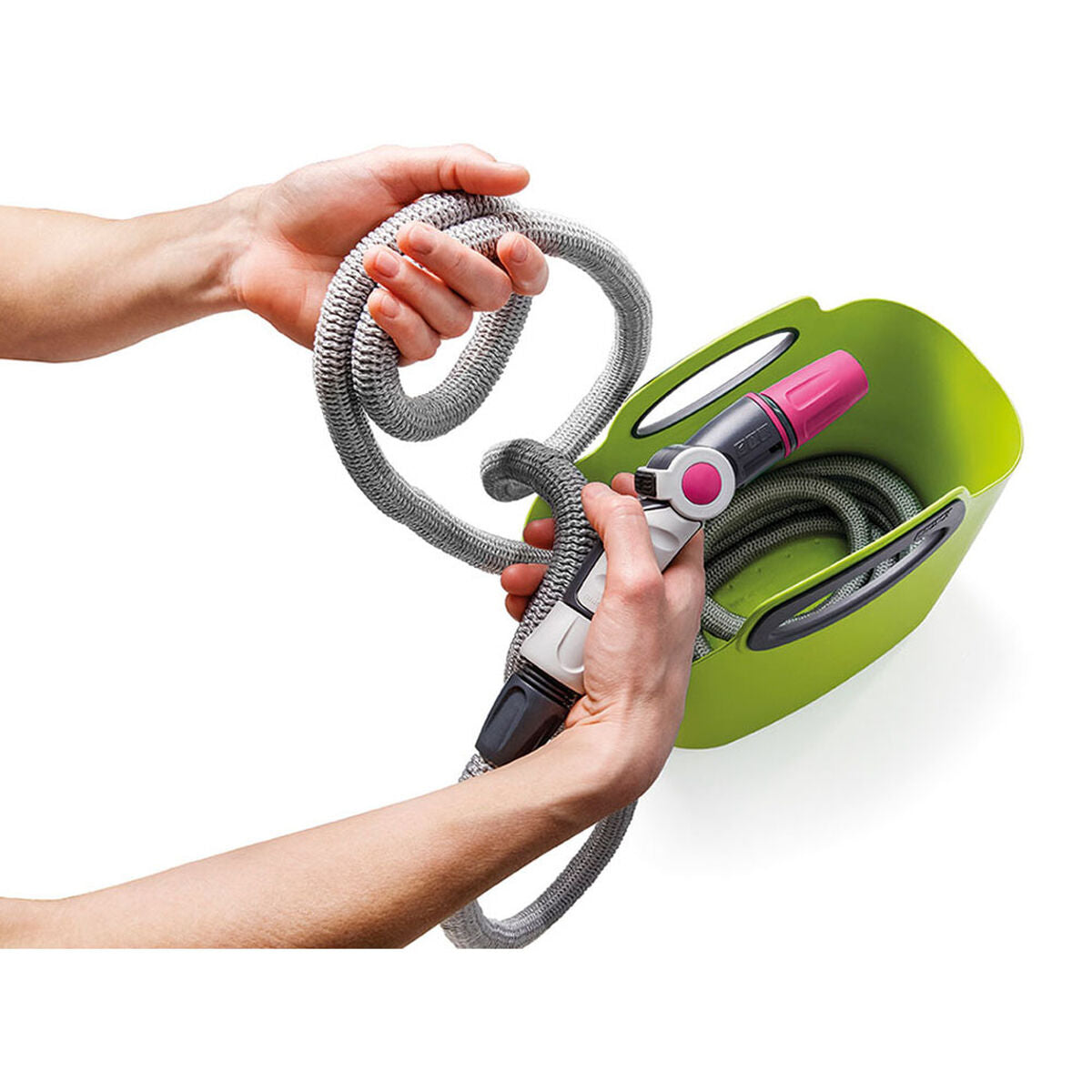 Set di Tubi flessibili con accessori GF Garden Aquapop gf80287603 Estensibile Cestino Lime Plastica 30 m