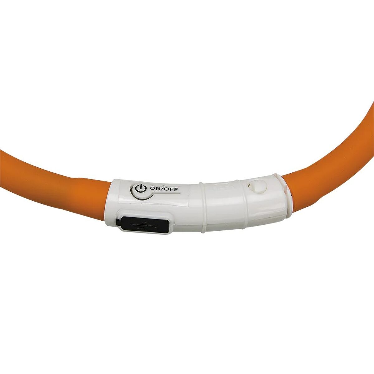 Collare per Cani Ferplast Night Over 55 cm Arancio