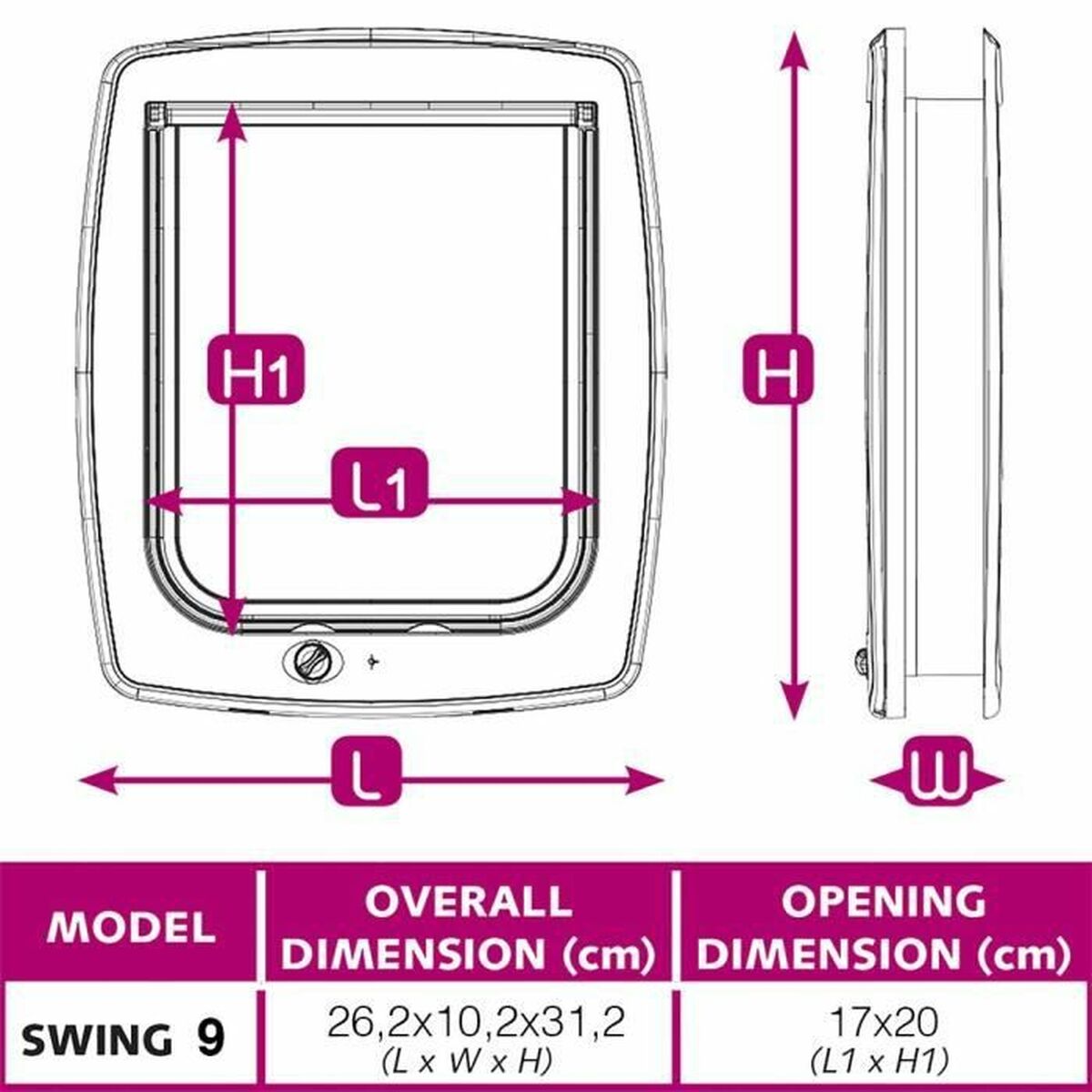 Gattaiola Ferplast Swing 9 26,2 x 10,2 x 31,2 cm Marrone Plastica