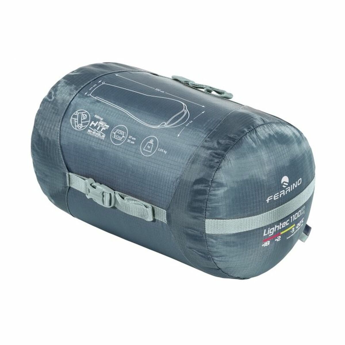 Sacco a Pelo Ferrino Lightech SM 1100 Lady Azzurro 200 x 75 x 50 cm