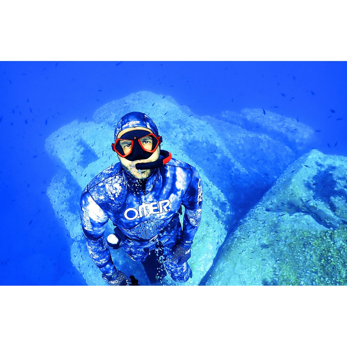 Maschera da immersione Omer Wolf Nero Multicolore