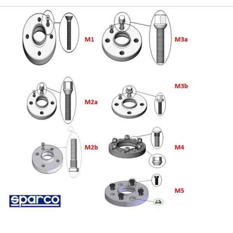 Estrattori Sparco 5x112 66,5 M12 x 1,50 25 mm M5