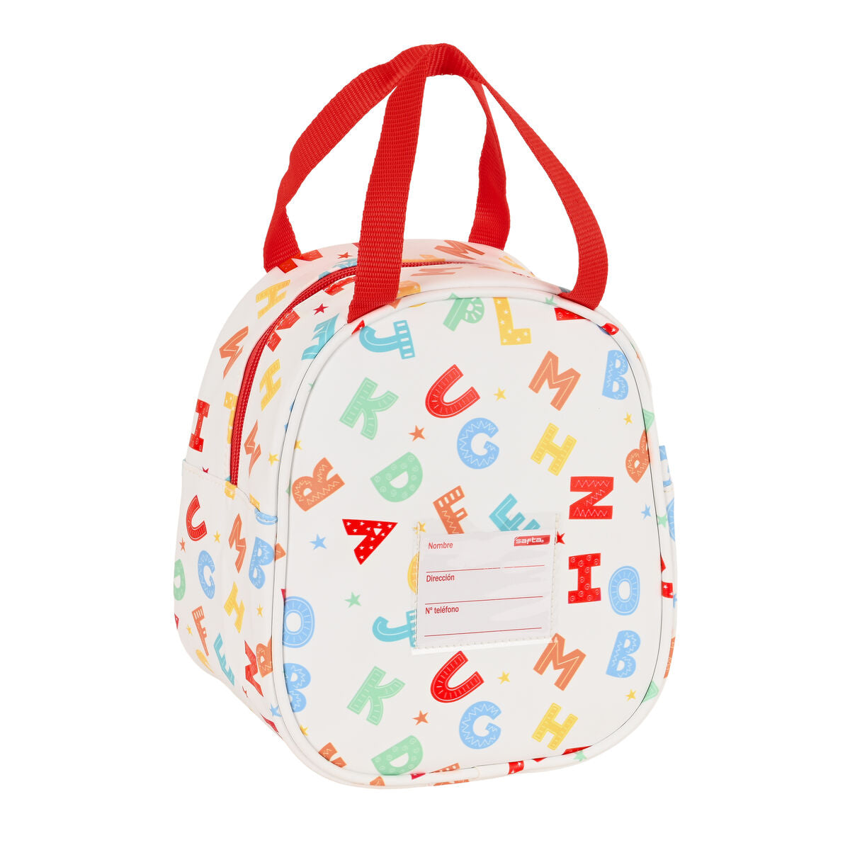 Portamerenda Termico Safta Alphabet Bianco (19 x 22 x 14 cm)