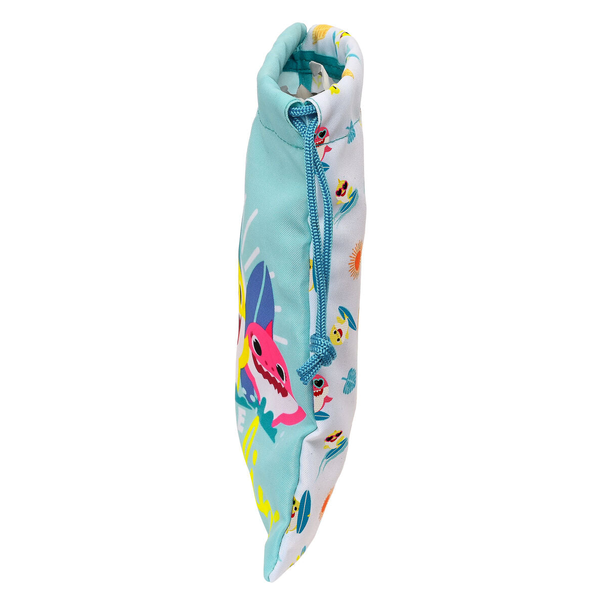 Portamerenda Baby Shark Surfing 20 x 25 x 1 cm Sacco Azzurro Bianco