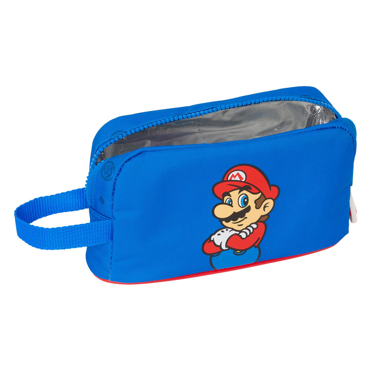 Portamerenda Termico Super Mario Play Azzurro Rosso 21.5 x 12 x 6.5 cm
