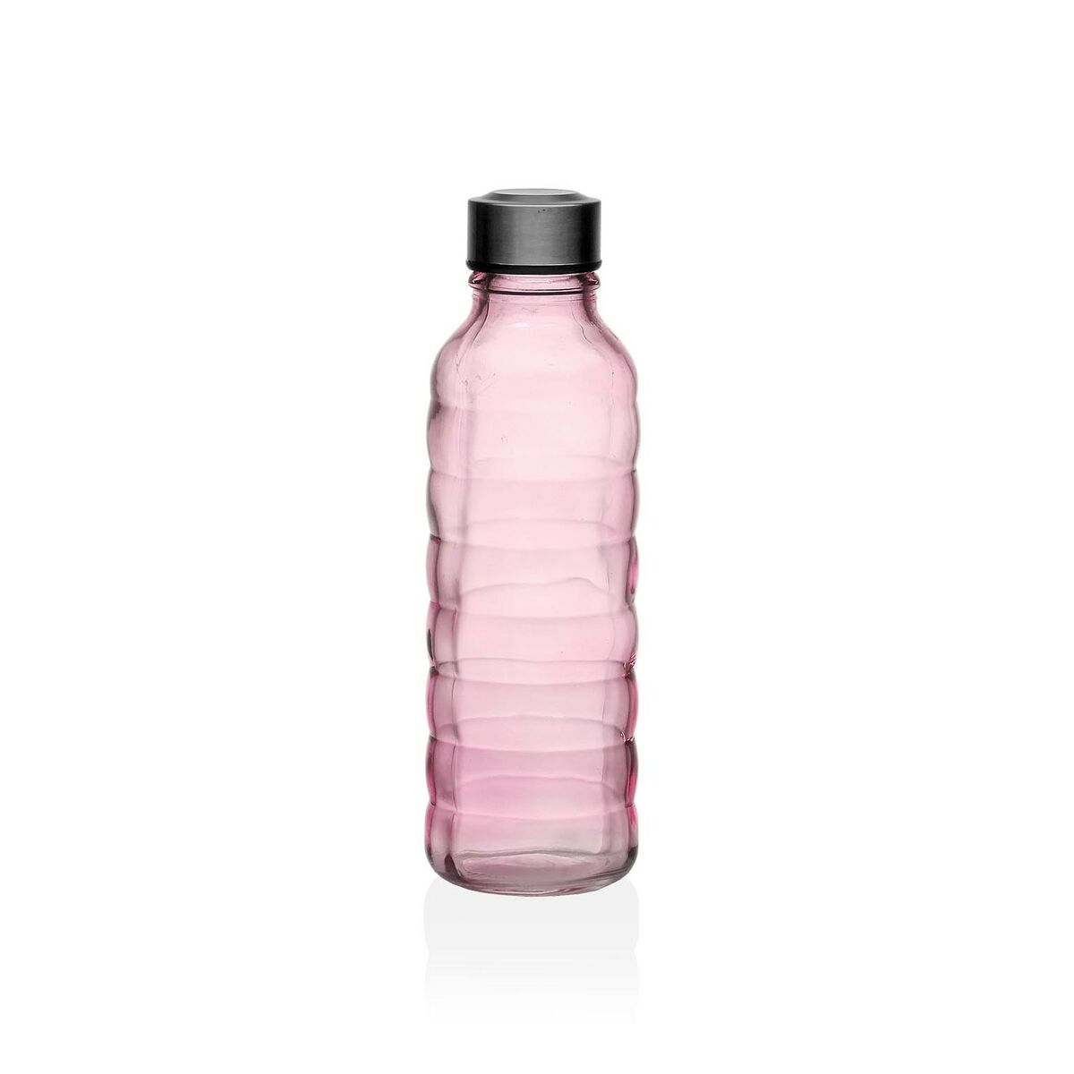 Bottiglia Versa 500 ml Rosa Vetro Alluminio 7 x 22,7 x 7 cm