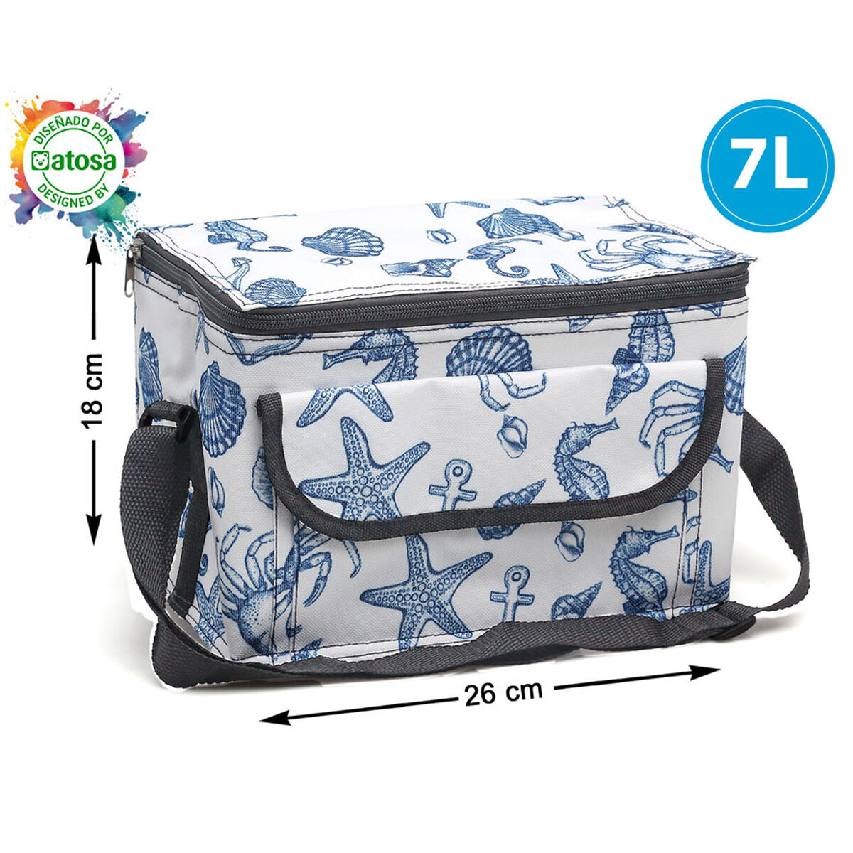 Borsa Frigo Azzurro Marino 26 x 16 x 18 cm