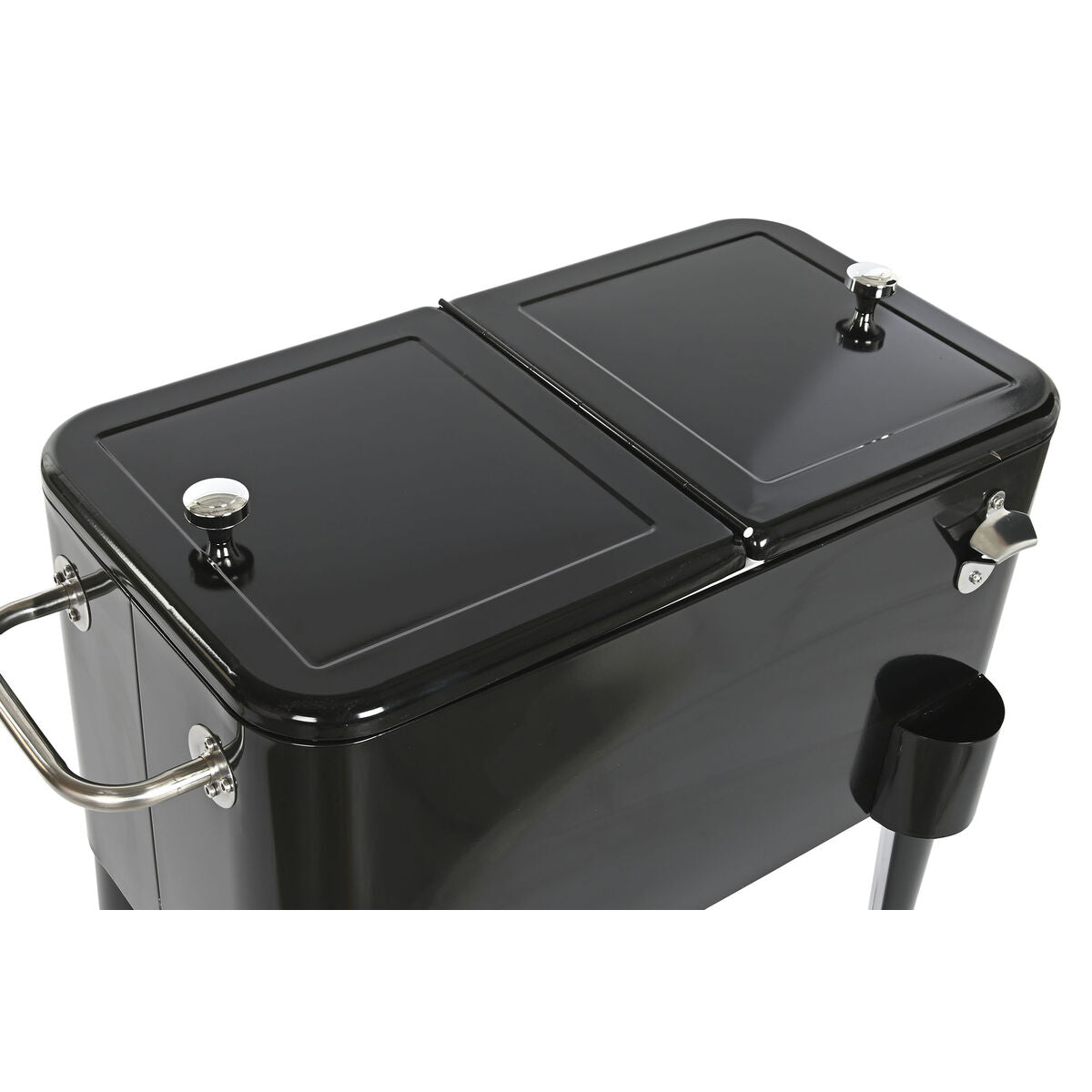 Frigo Portatile DKD Home Decor 74 x 43 x 83 cm Nero Acciaio Alluminio polipropilene 56 L
