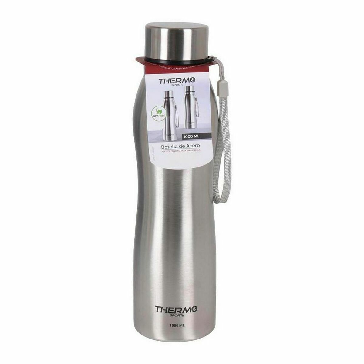 Bottiglia ThermoSport Acciaio Argentato (12 Unità) (1000 ml)