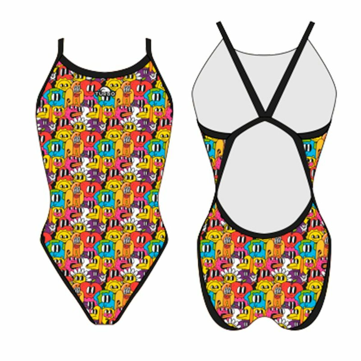Costume da Bagno Donna Turbo 'Revolution' Fun-Comic Giallo