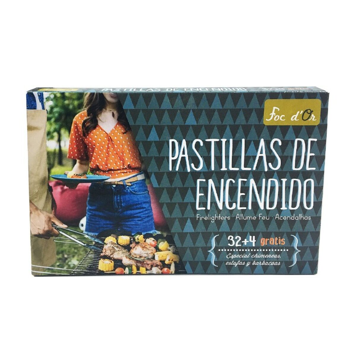 Pastiglie Accendifuoco Foc d'Or 32 Unità