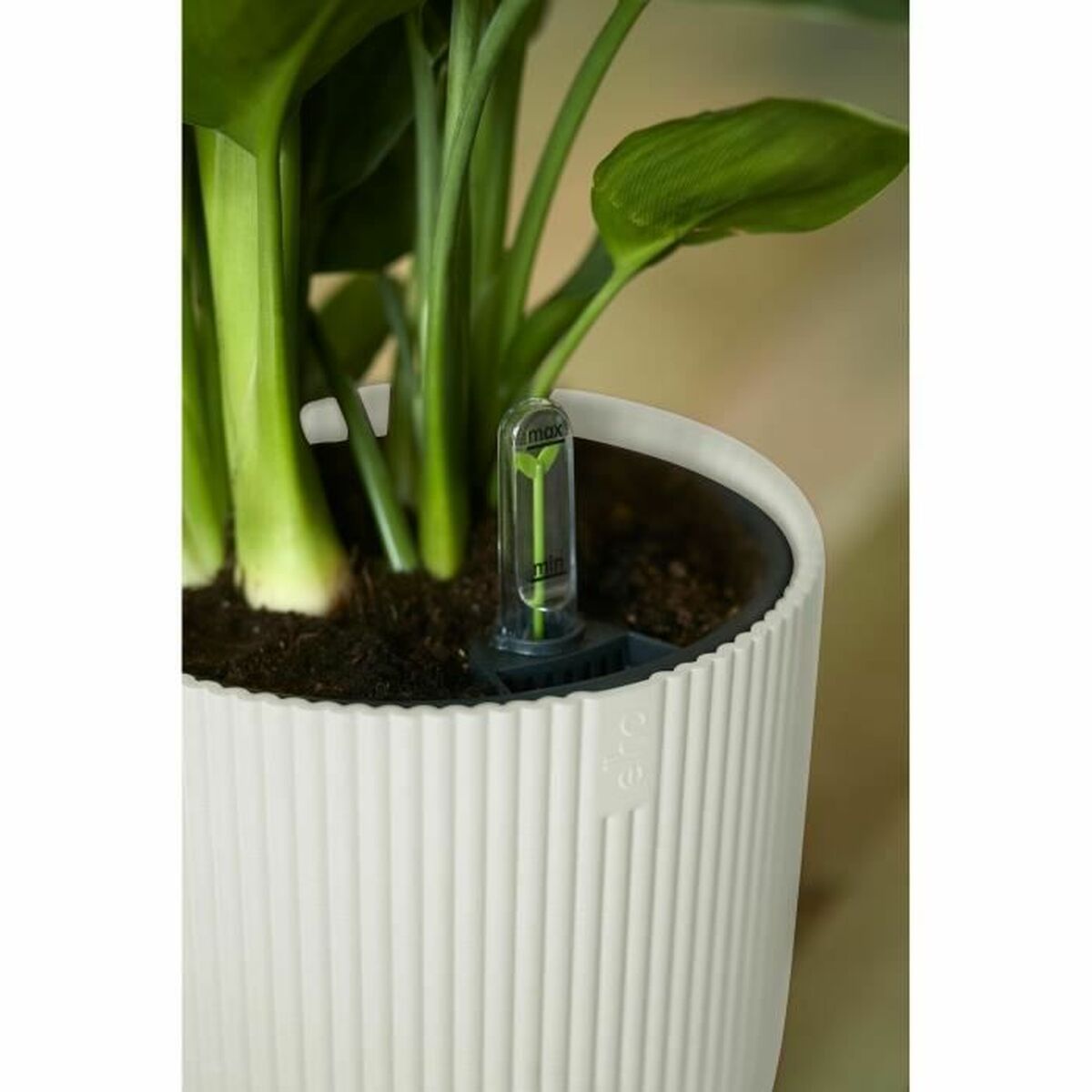 Vaso Elho Ø 22 cm Bianco Plastica Rotonda