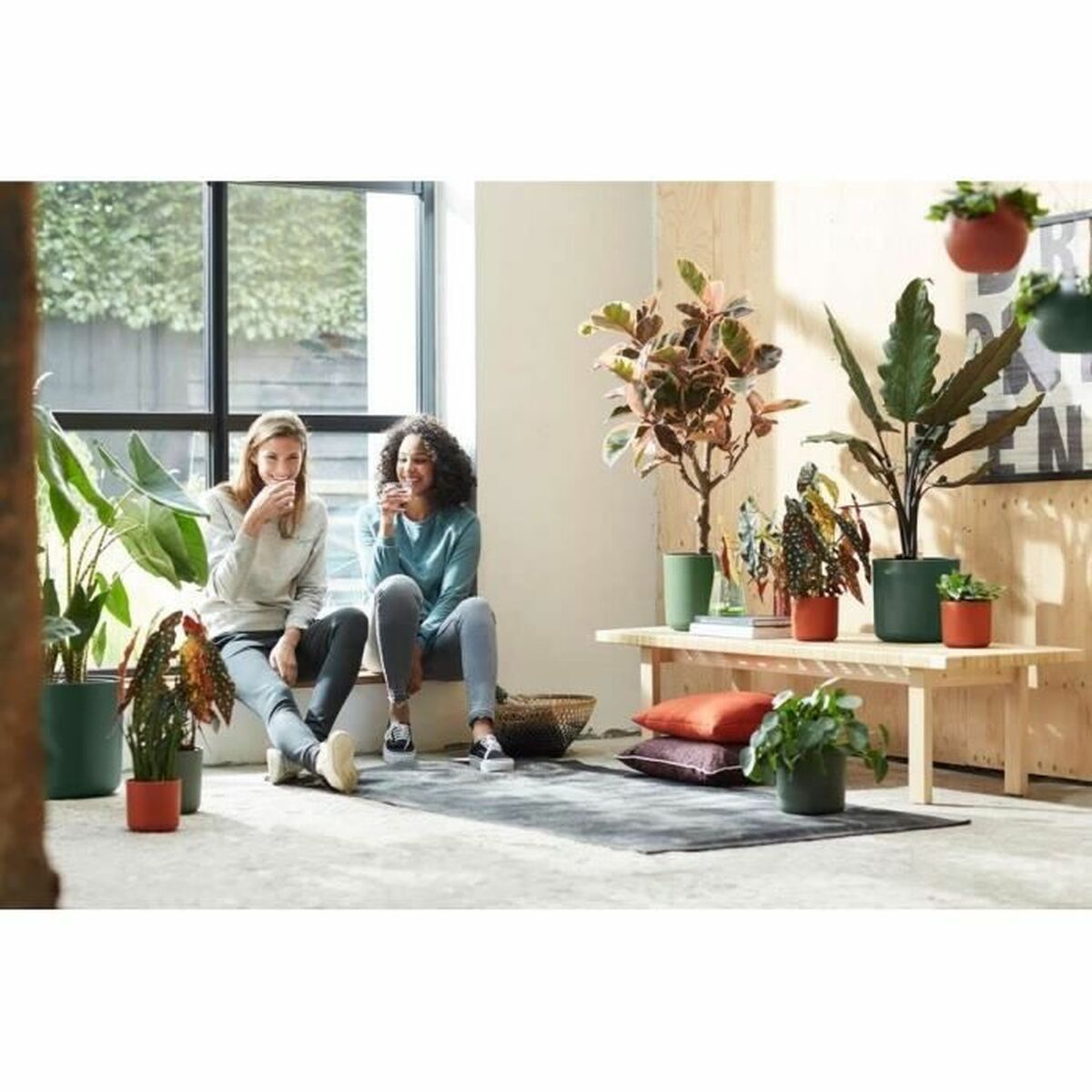 Vaso Elho Ø 25 cm Verde Plastica Rotonda