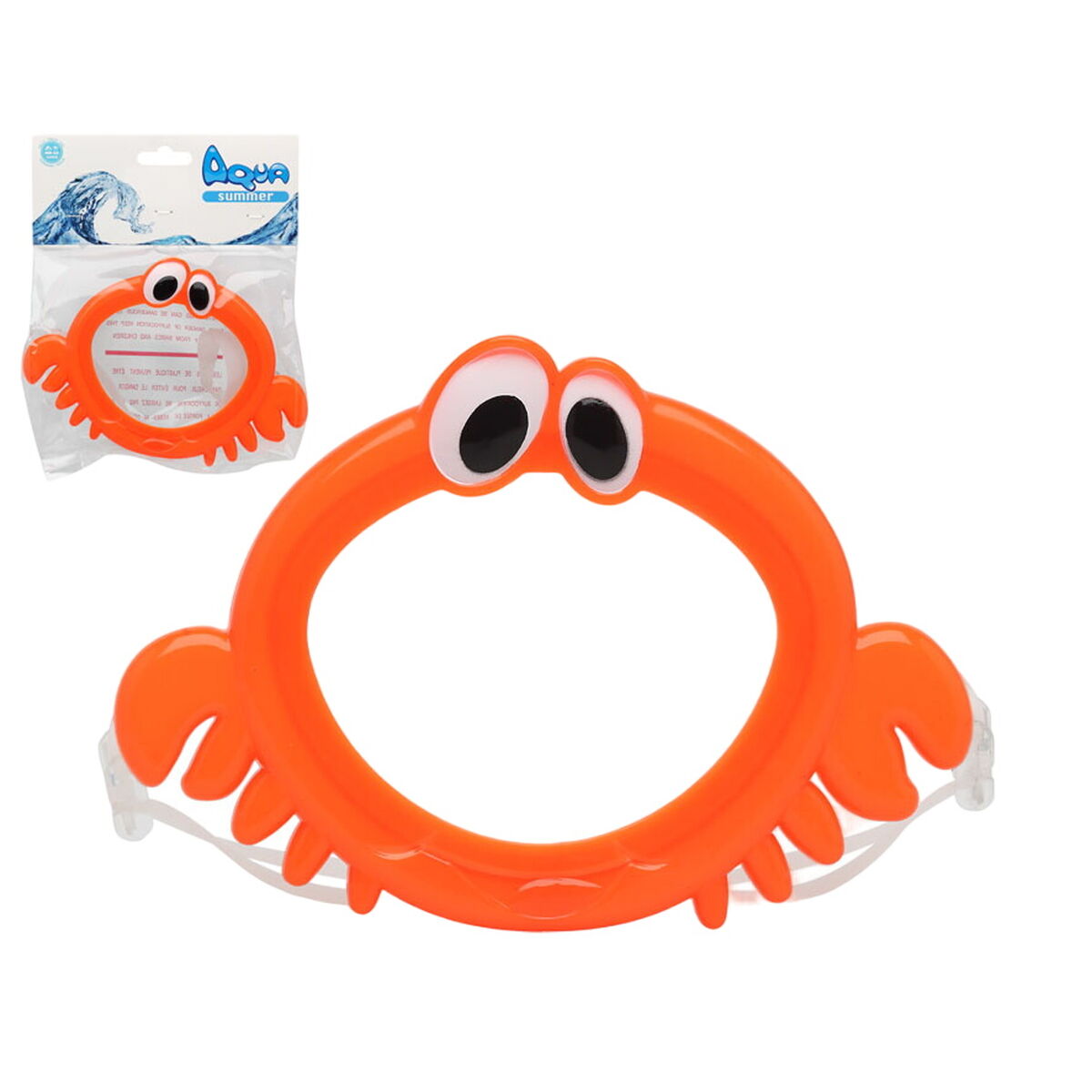 Maschera da Immersione Arancio Granchio