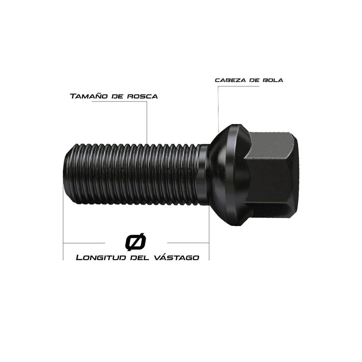 Bulloni delle ruote OMP OMPS09521401 M14 x 1,25 4 Unità
