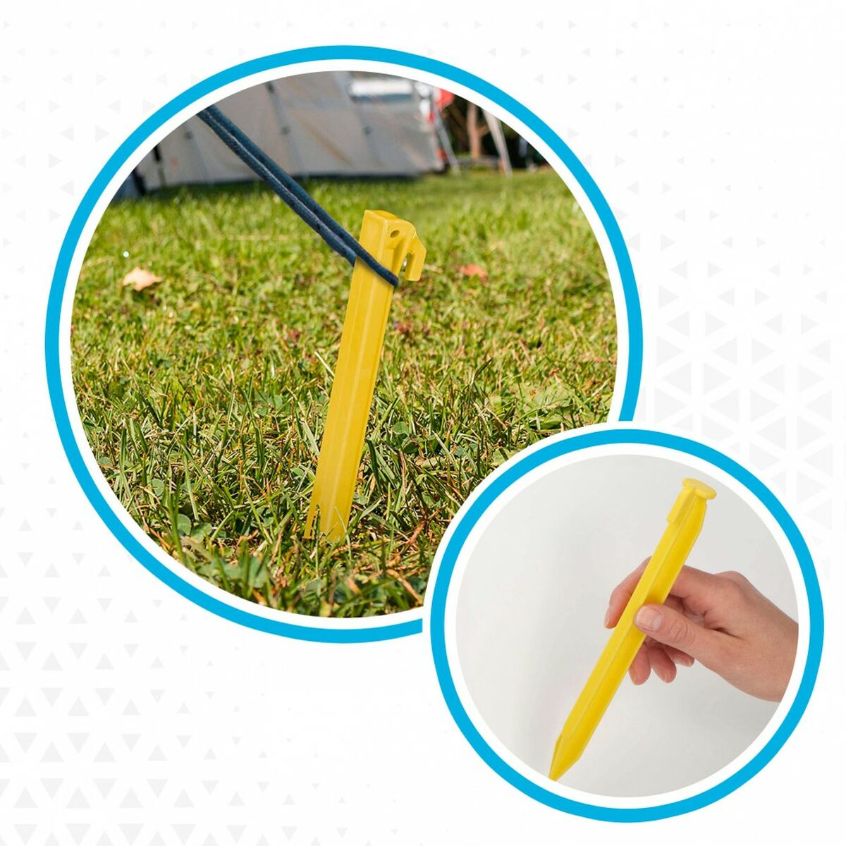 Picchetti da campeggio Aktive 6 Pezzi (24 Unità)