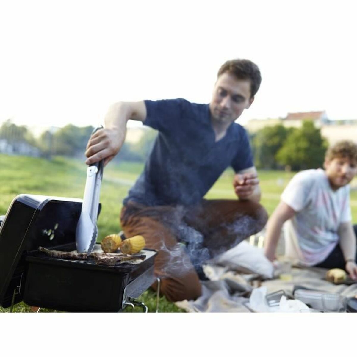 Barbecue Portatile Weber Acciaio cromato Carbone