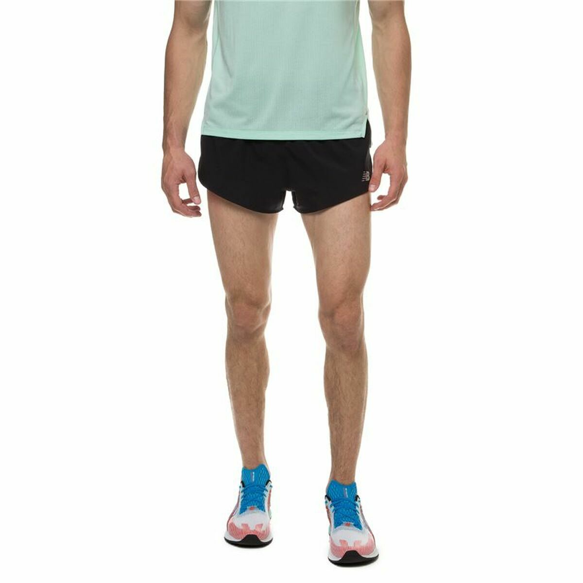 Pantaloni Corti Sportivi da Uomo New Balance Accelerate 3 In Split Nero