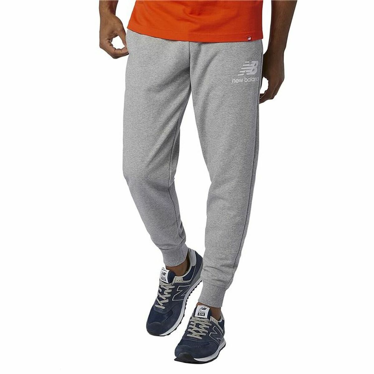 Pantalone di Tuta per Adulti Essentials Stacked Logo New Balance MP03558 Uomo