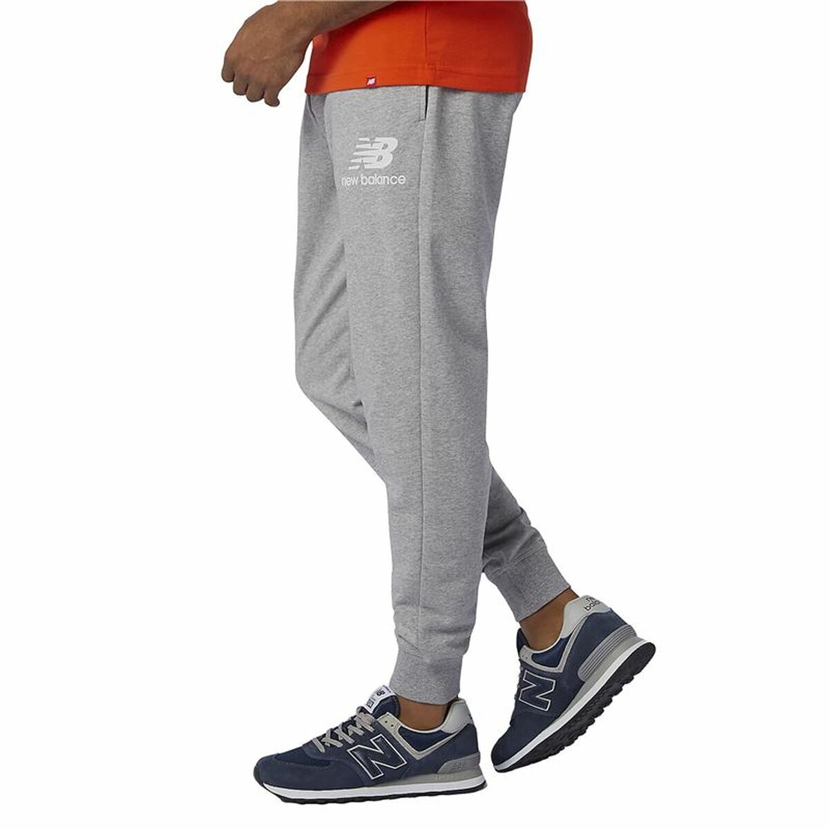 Pantalone di Tuta per Adulti Essentials Stacked Logo New Balance MP03558 Uomo
