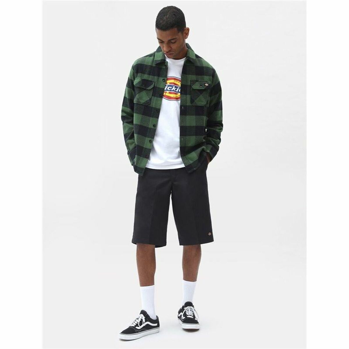 Maglia a Maniche Lunghe Uomo Dickies New Sacramento Verde