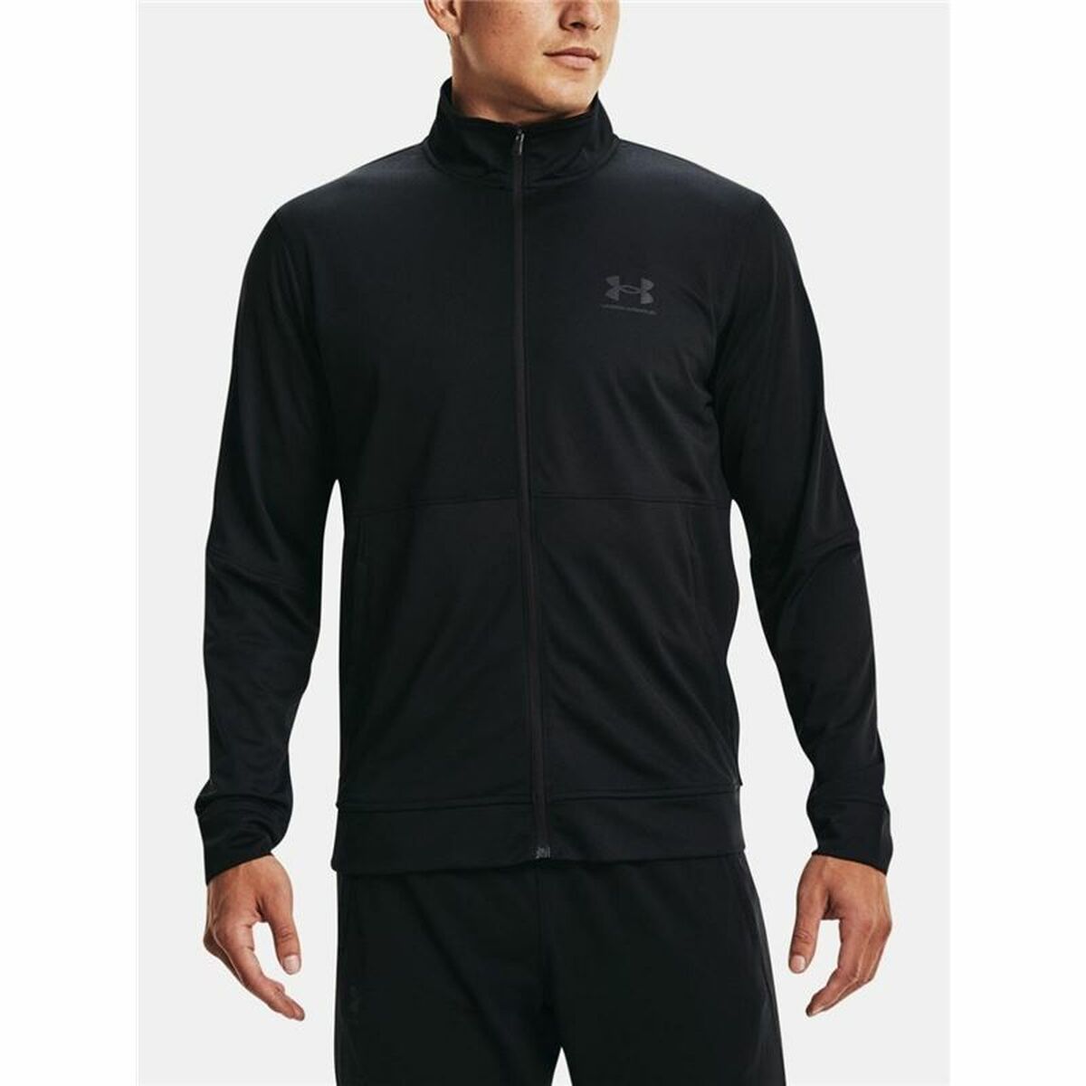 Giacca Sportiva da Uomo Under Armour Pique Track Nero