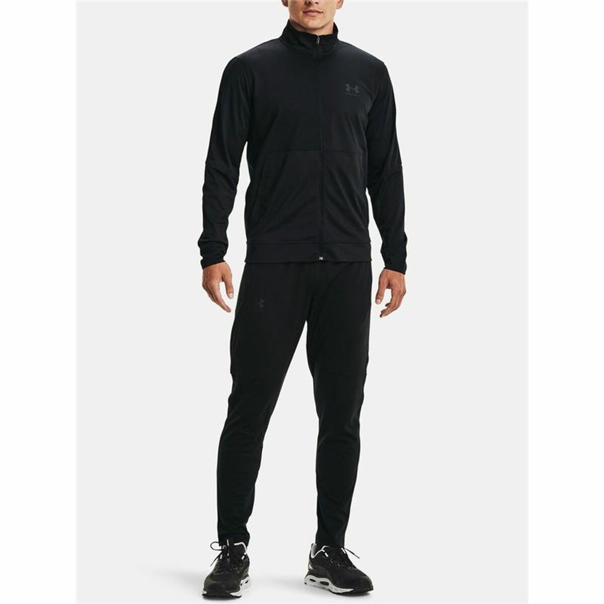 Giacca Sportiva da Uomo Under Armour Pique Track Nero