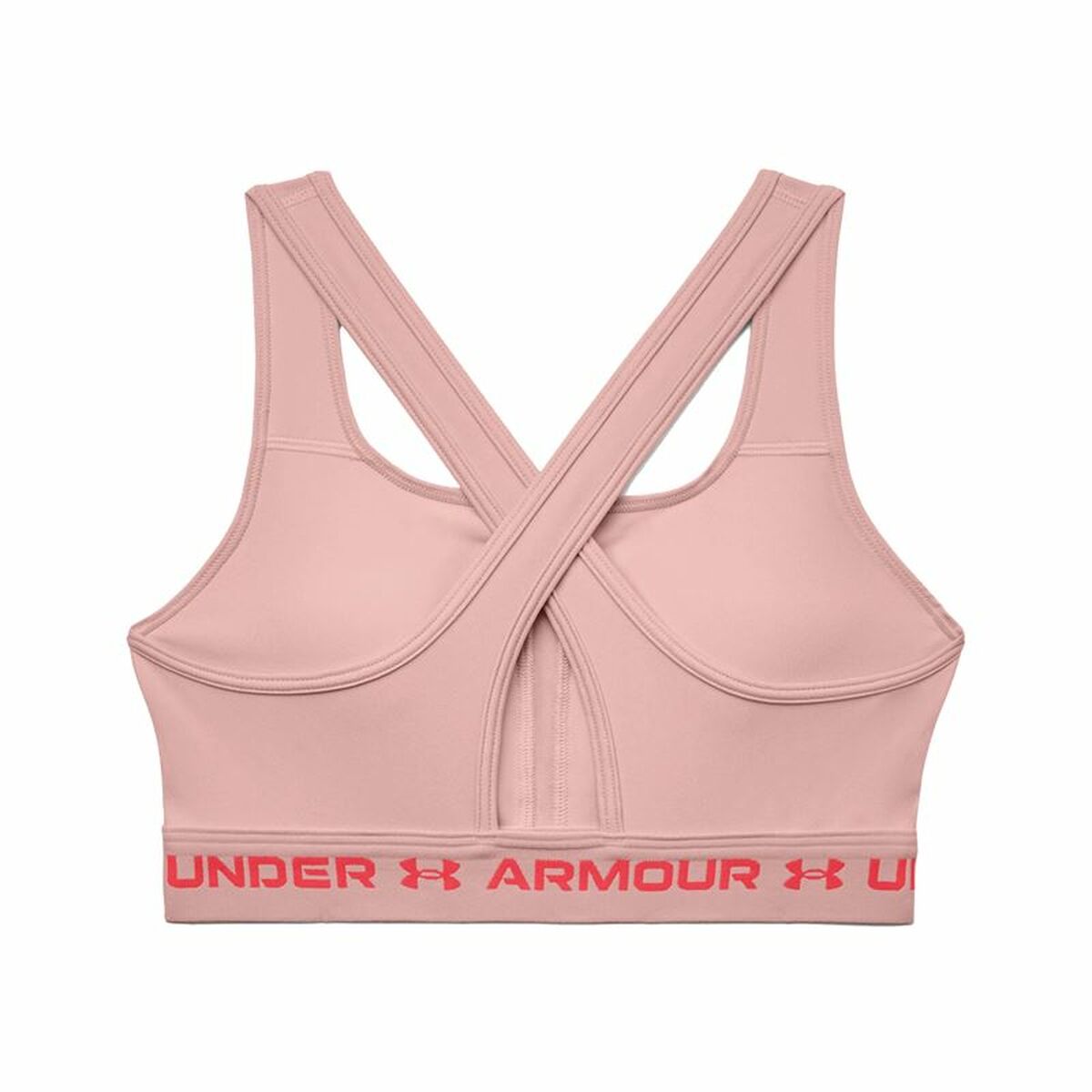 Reggiseno Sportivo Under Armour  Crossback Mid Rosa