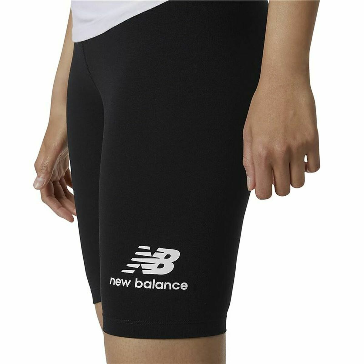 Leggings Sportivo da Donna New Balance Essentials Stacked Fitted Nero