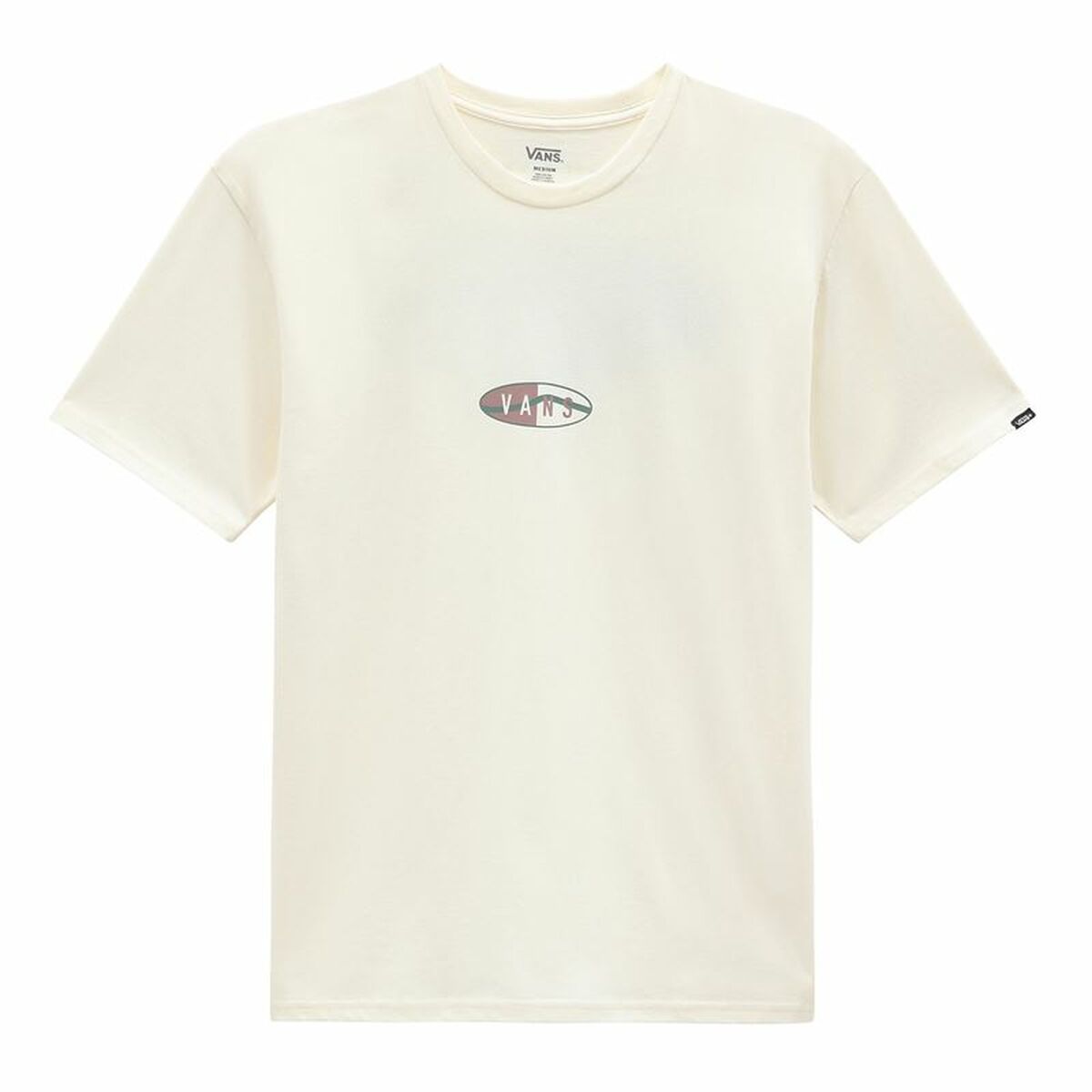 Maglia a Maniche Corte Uomo Vans Oval Team Antique Bianco