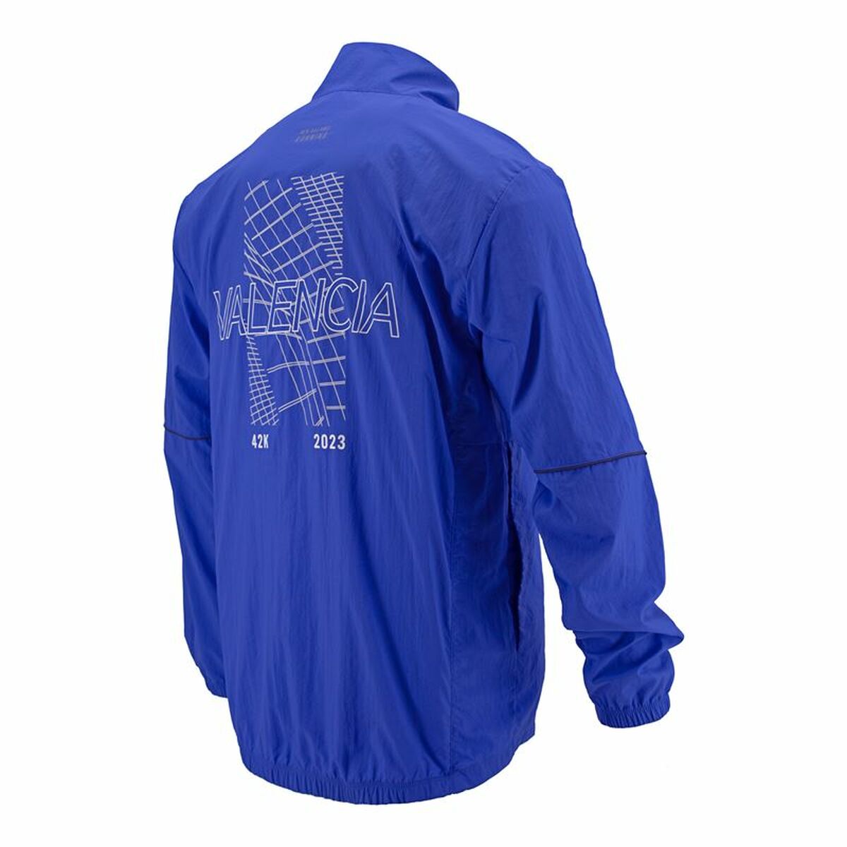 Giacca Sportiva da Uomo New Balance Valencia Marathon Azzurro