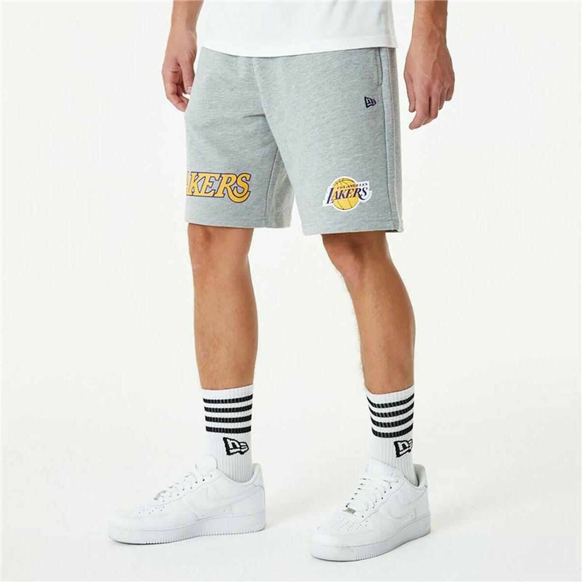 Pantaloncino Sportivo New Era LA Lakers Grigio