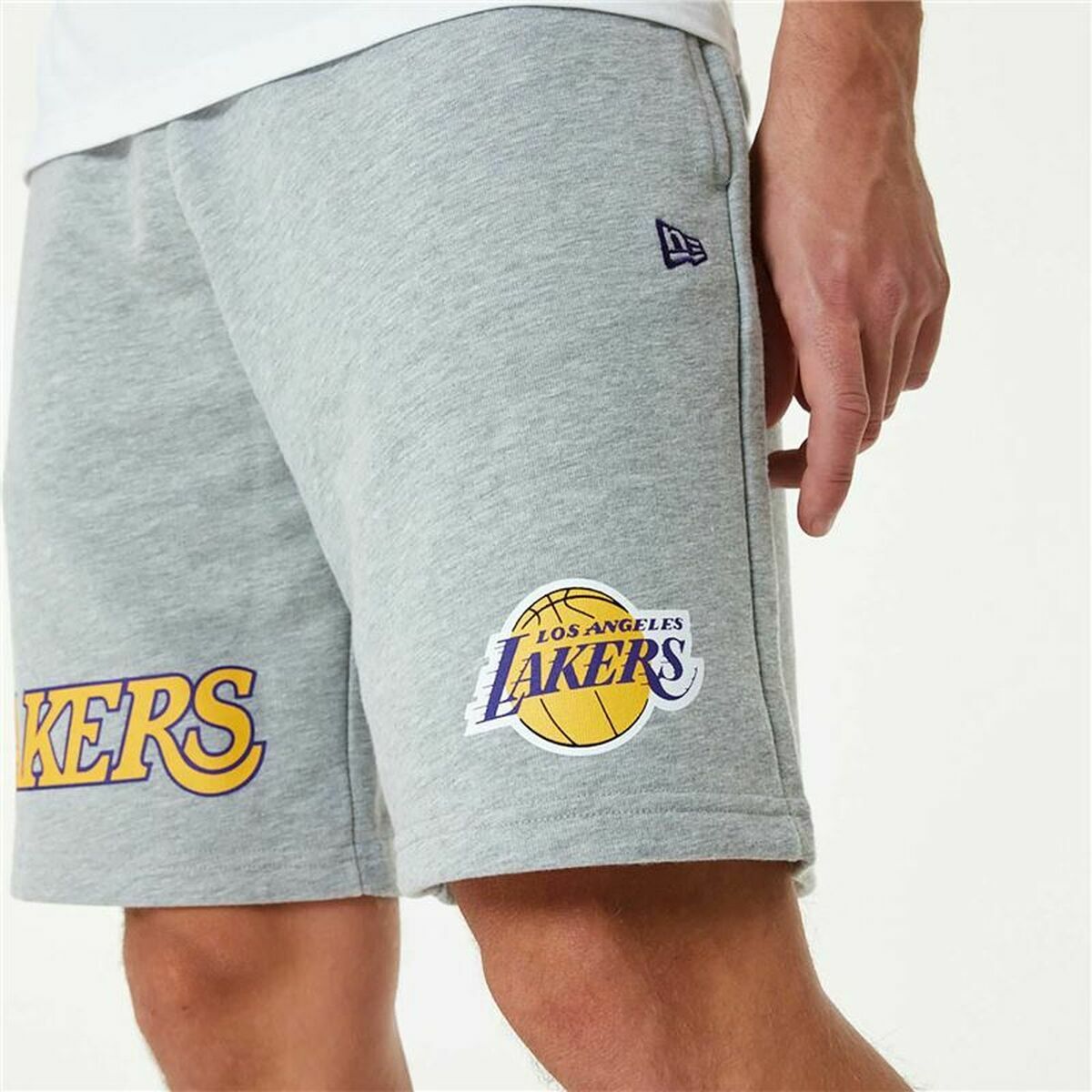 Pantaloncino Sportivo New Era LA Lakers Grigio