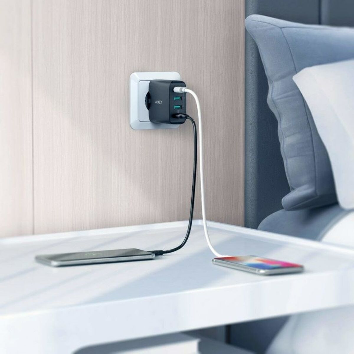 Caricabatterie da Parete Aukey PA-T18 Nero 45 W