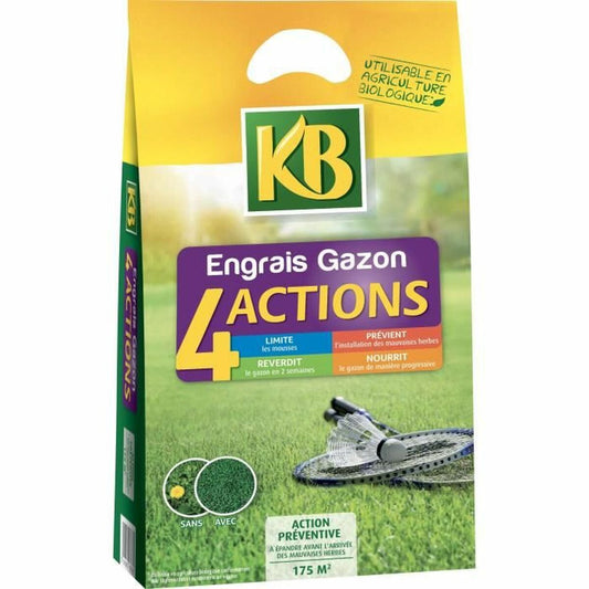 Fertilizzante per piante KB Prato 4 in 1 280 m² 7 kg