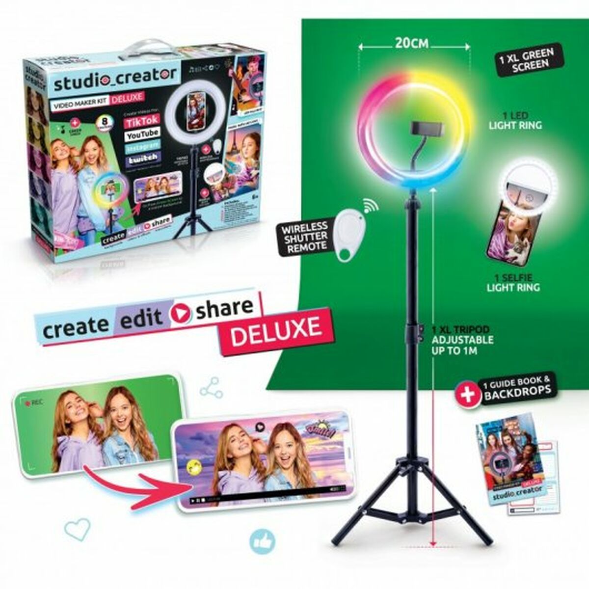 Ring Light per Selfie Canal Toys Studio Creator
