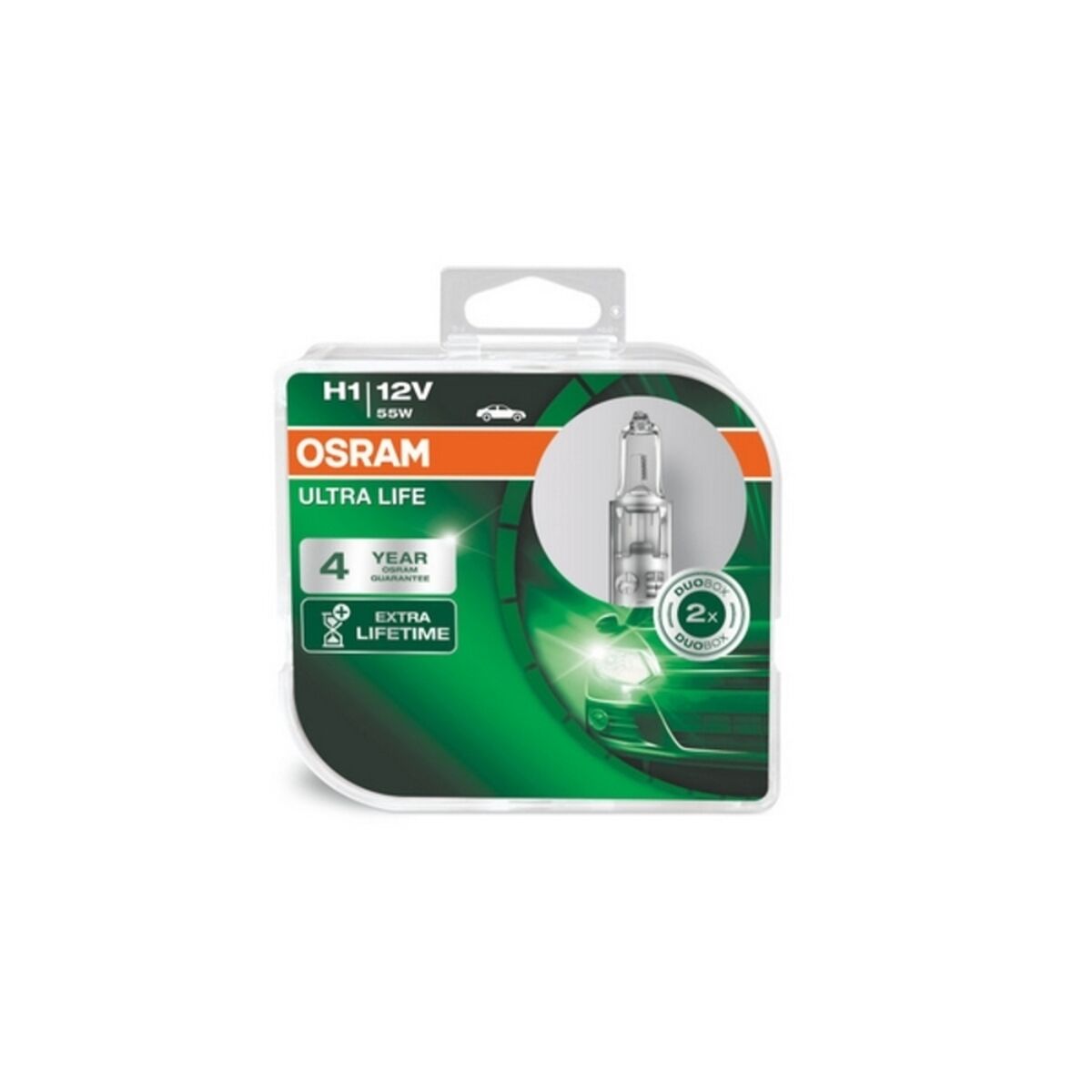 Lampadina per Auto ULTRA LIFE H1 Alogena Ruota anteriore H1 55 W 12 V (Ricondizionati A)