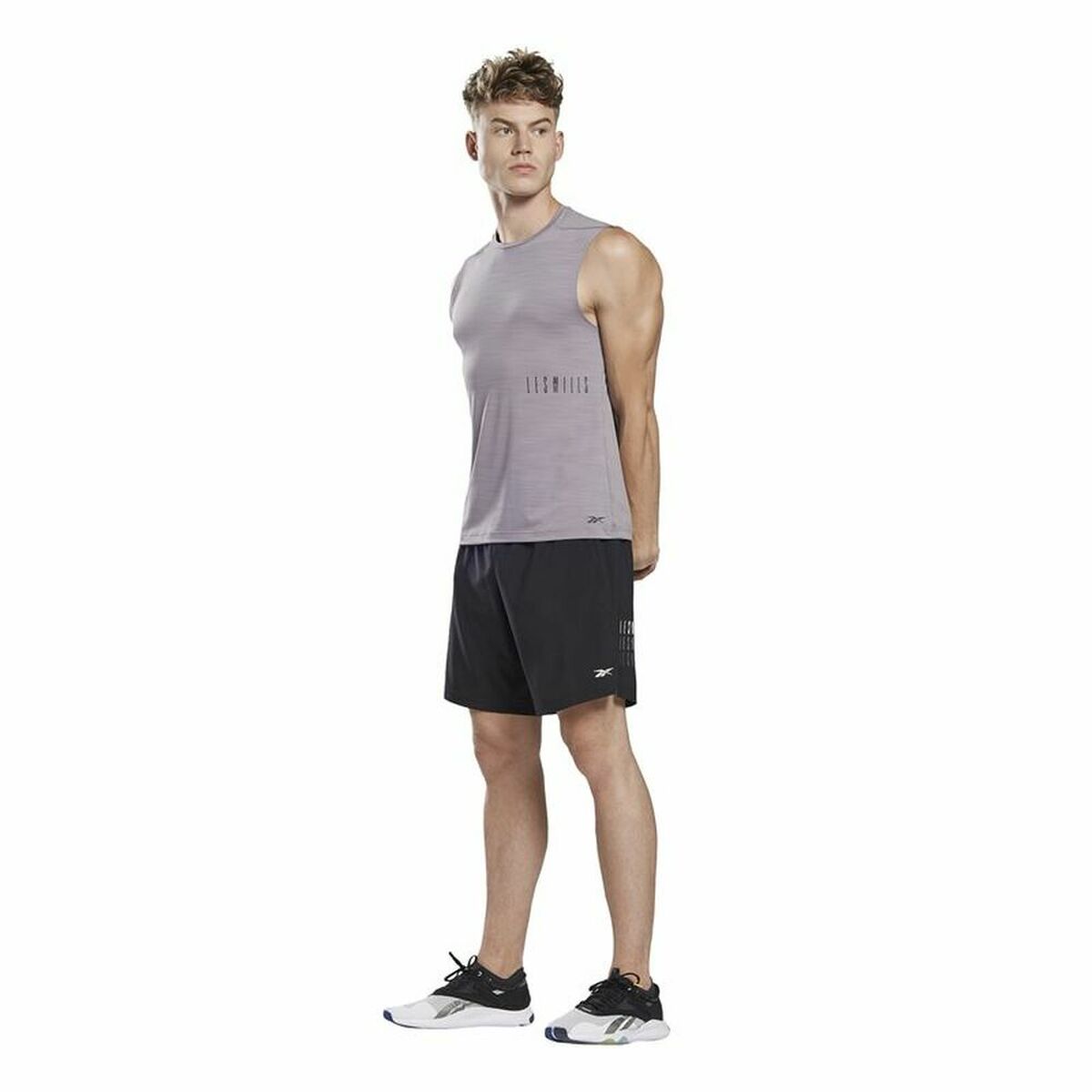 Maglia Smanicata da Uomo Reebok Les Mills® Activchill Grigio scuro