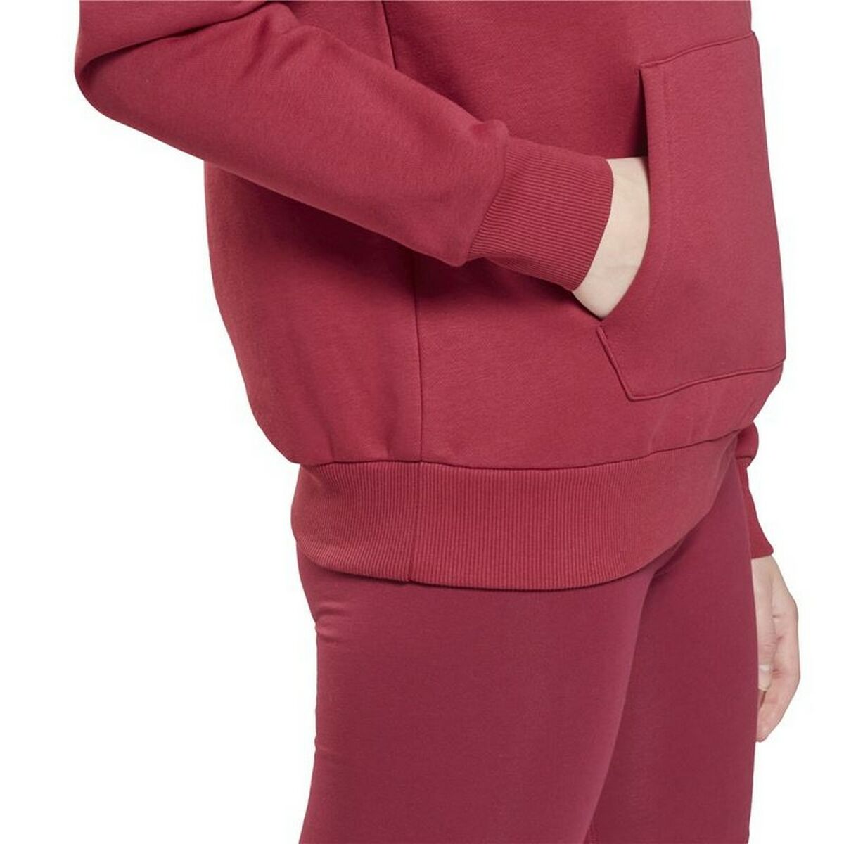 Felpa con Cappuccio Donna Reebok Identity Rosso